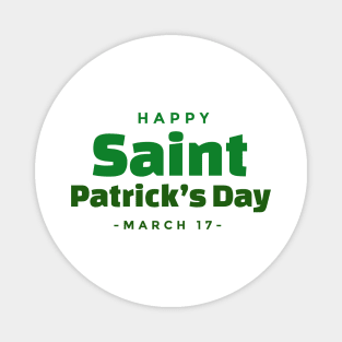 happy saint patricks day Magnet